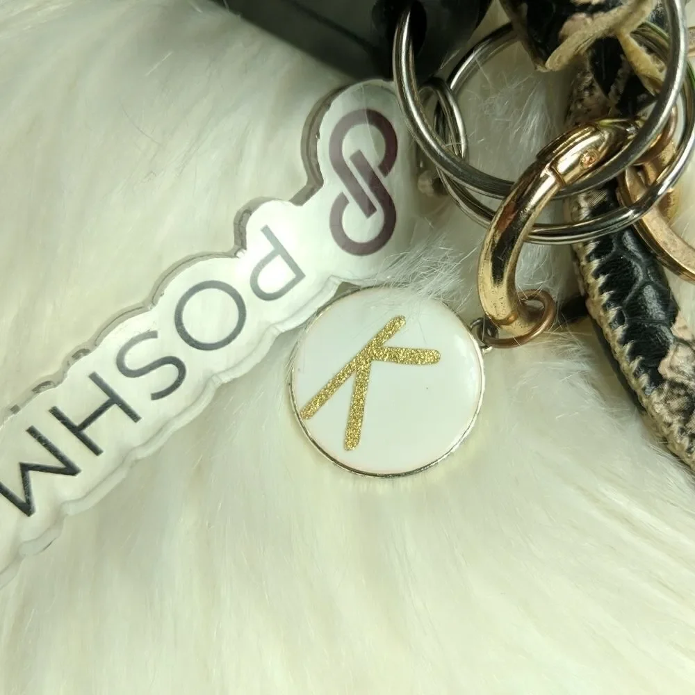 Wristlet bangle keychain bracelet tassel keyring